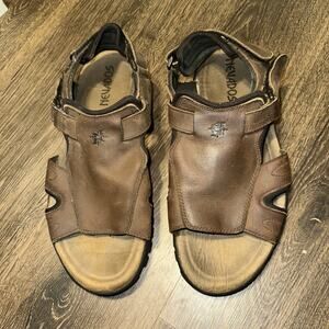 Nevados Leather fisherman Sandals Men 12 Slip On Sport Outdoor Hiking Adjustable